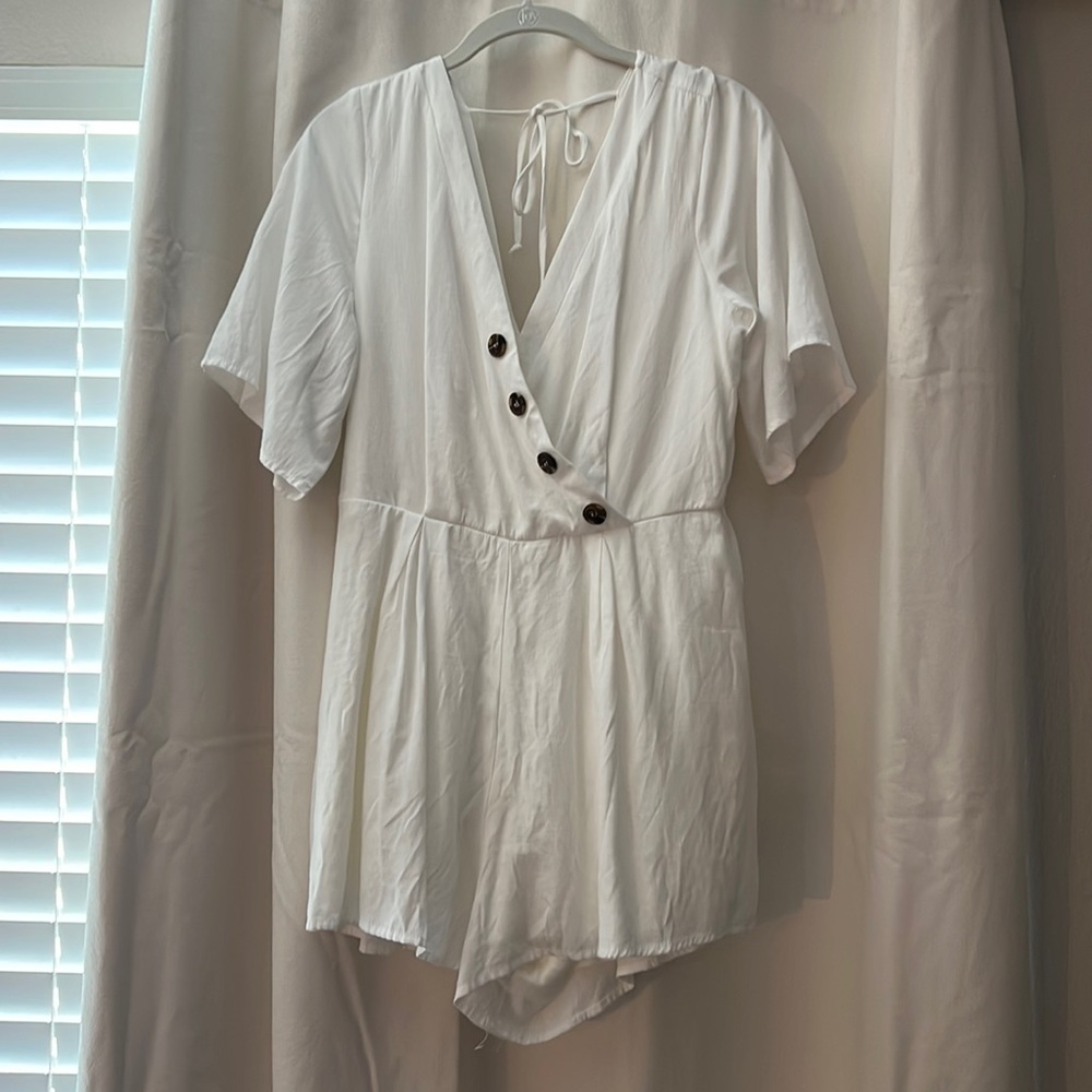 Women’s white romper